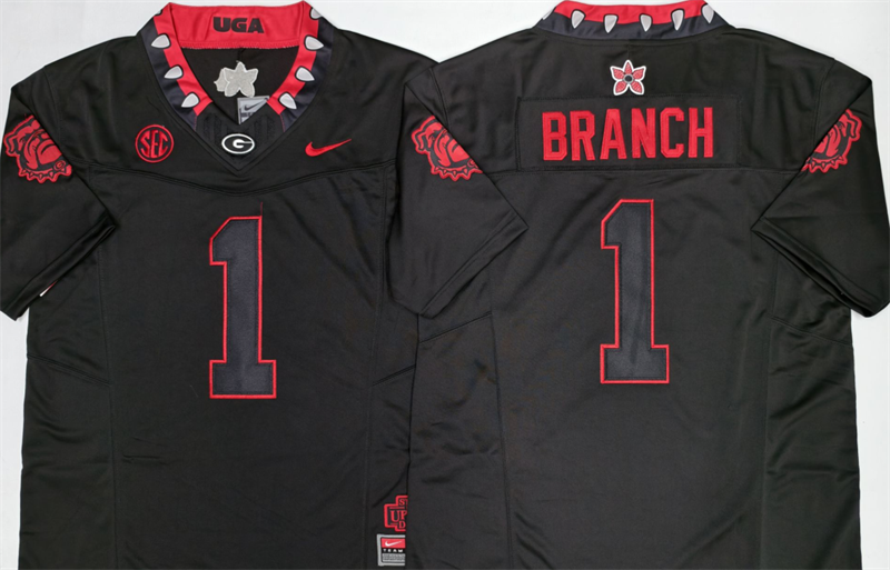 Georgia Bulldogs #1 Zachariah Branch White 2026 F.U.S.E. Stitched Jersey