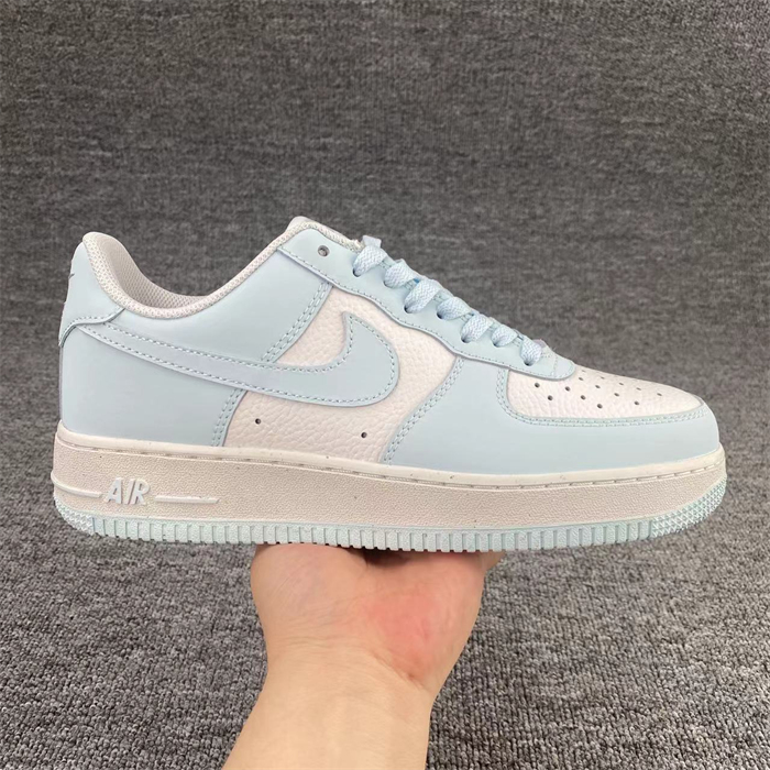 Men's Air Force 1 Low White/Blue Shoes Top  0327