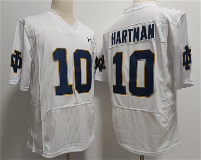 Men's USC Trojans #10 Sam Hartman White With Name Stitched Jersey