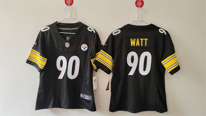 Youth Pittsburgh Steelers #90 T. J. Watt Black F.U.S.E. Vapor Untouchable Limited Stitched Football Jersey