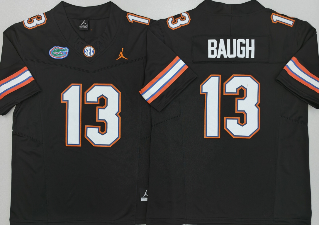 Men's Florida Gators #13 Jadan Baugh Black F.U.S.E. Stitched Jersey