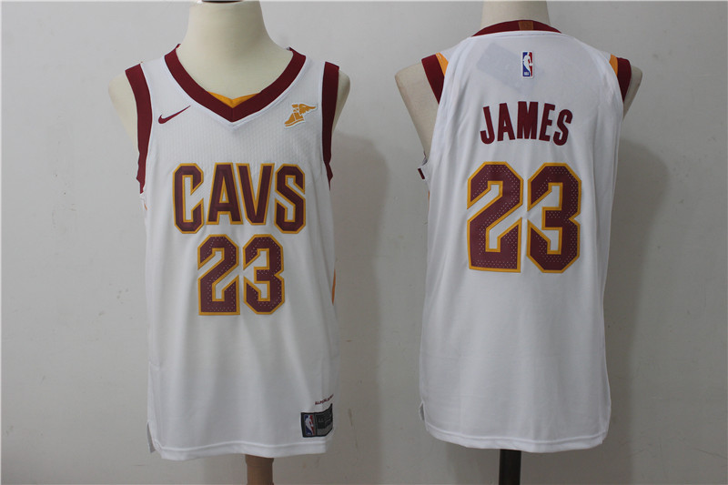 Men's Nike Cleveland Cavaliers #23 LeBron James White Stitched NBA Jersey Men's Nike Cleveland Cavaliers #23 LeBron James White Stitched NBA Jersey
