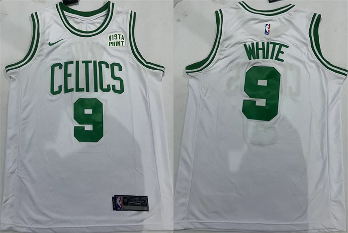 Men's Boston Celtics #9 Derrick White White Association Edition Stitched Basketball Jersey Men's Boston Celtics #9 Derrick White White Association Edition Stitched Basketball Jersey