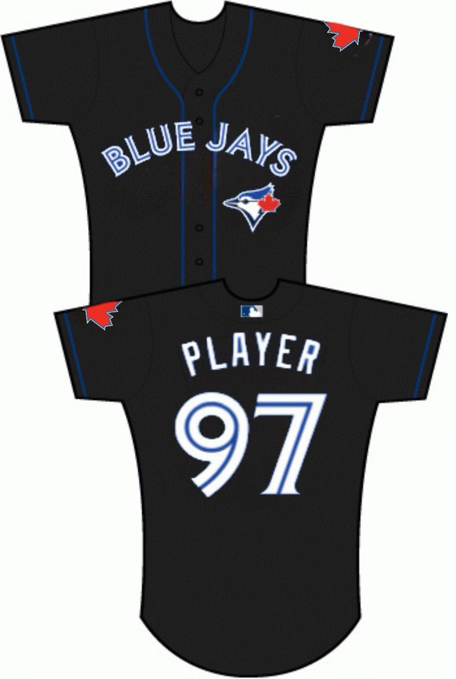 Men's Toronto Blue Jays Active Player Custom Black Baseball Jersey