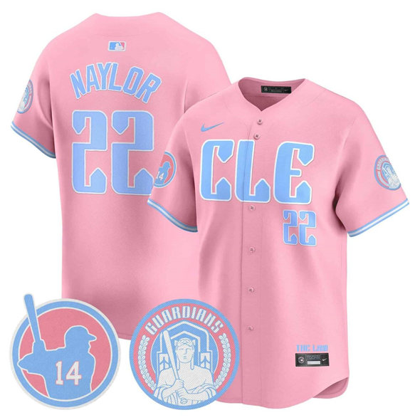 Women's Cleveland Guardians Active Player Custom Bubblegum Pink 2025 Vapor Limited Stitched Baseball Jersey(Run Small)
