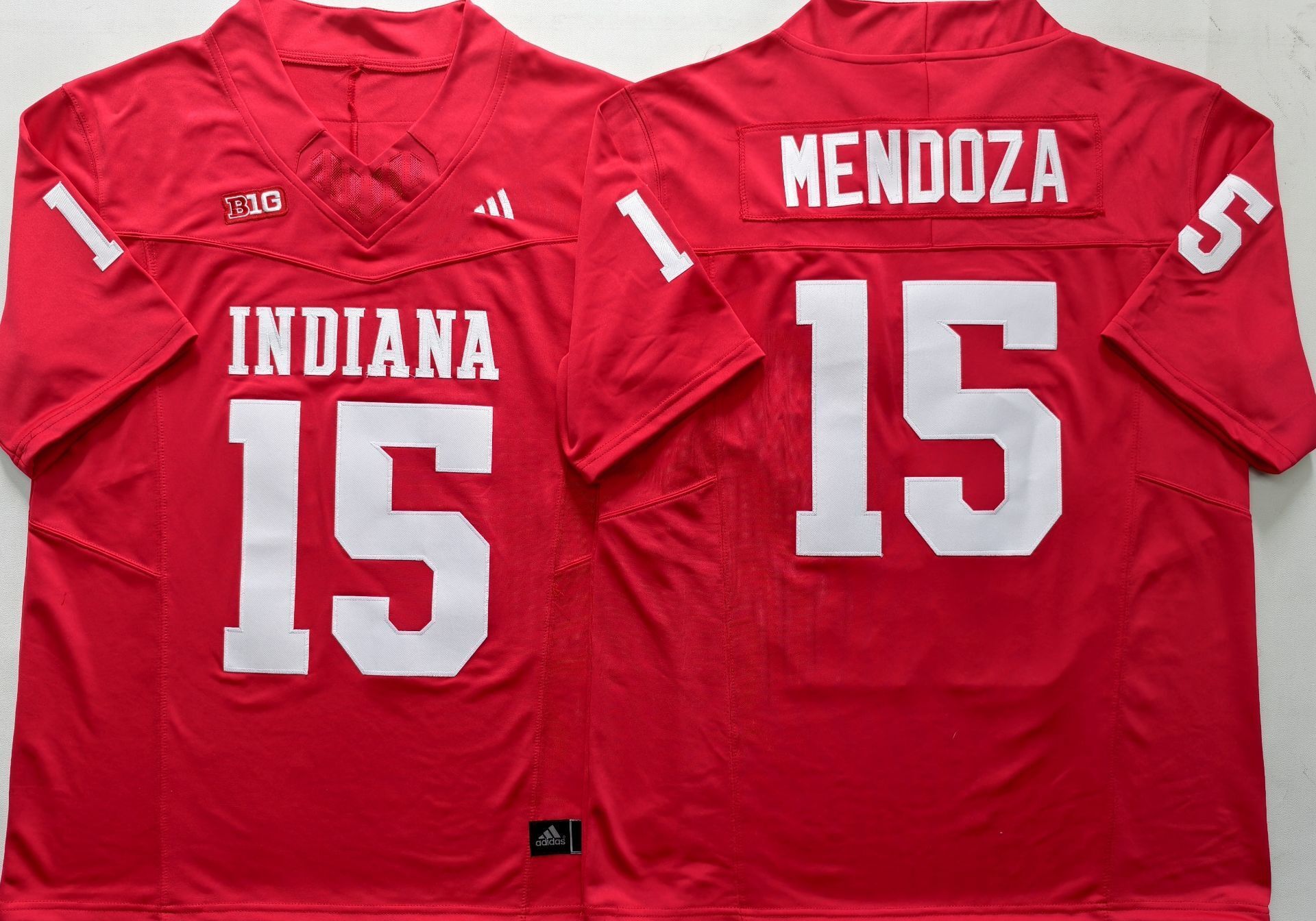 Men's Indiana Hoosiers #15 Fernando Mendoza Red Stitched Basketball Jersey