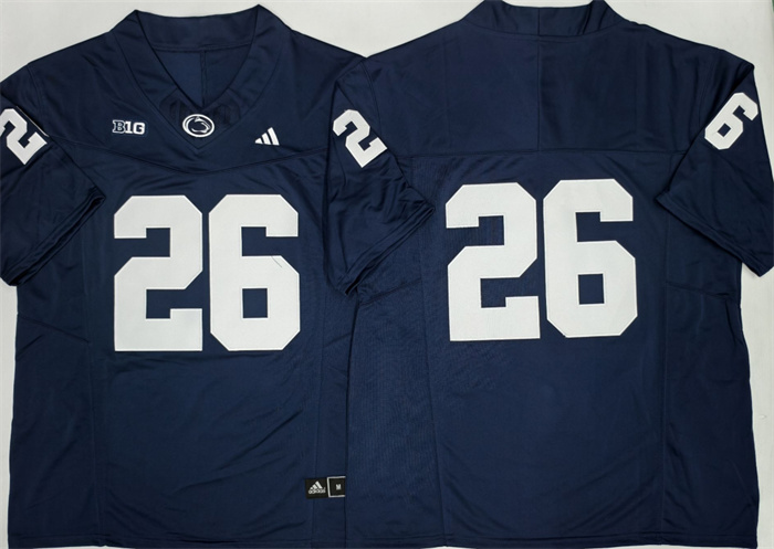 Men's Penn State Nittany Lions #26 Saquon Barkley Navy No Name F.U.S.E. Stitched Jersey