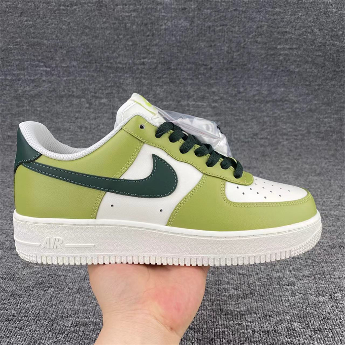 Men's Air Force 1 Low Green/White Shoes Top 0332
