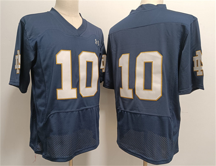 Men's USC Trojans #10 Sam Hartman Navy Stitched Jersey