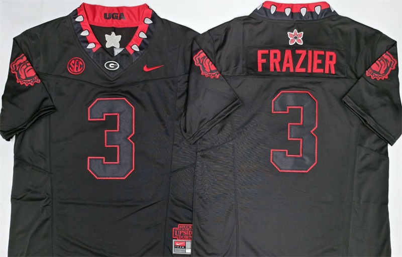 Georgia Bulldogs #3 Nate Frazier Black 2026 F.U.S.E. Stitched Jersey