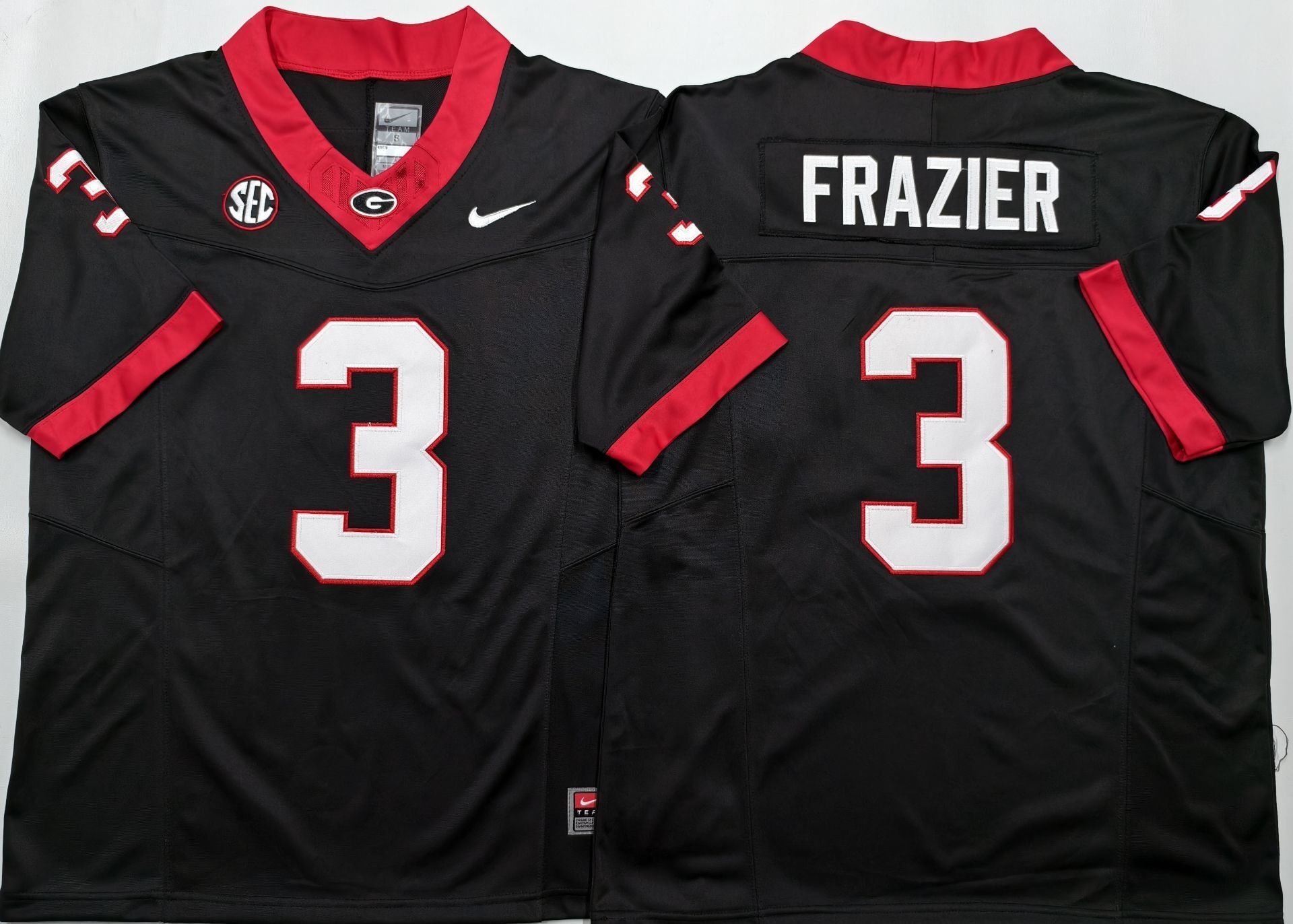 Georgia Bulldogs #3 Nate Frazier Black 2025 F.U.S.E. Stitched Jersey