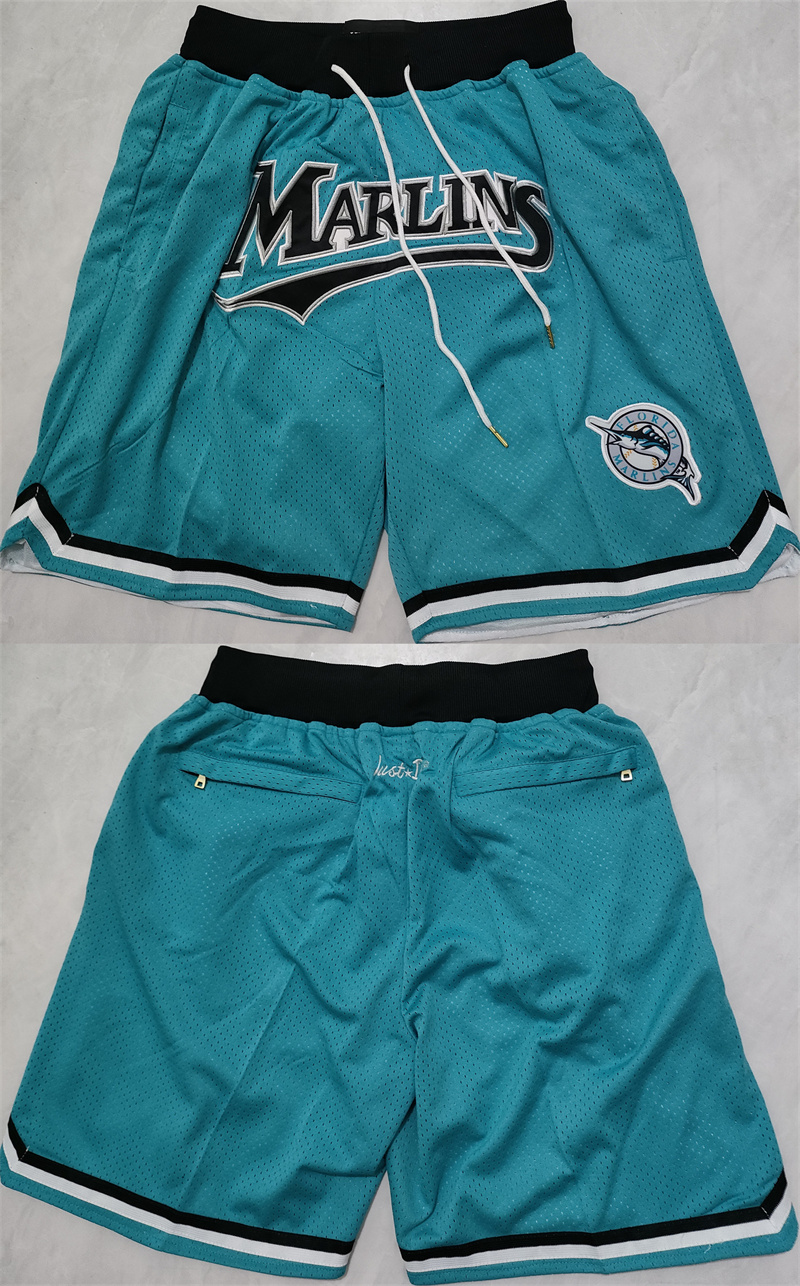 Men's Miami Marlins Blue Shorts