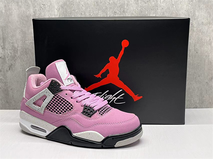 Men's Hot Sale Running Weapon Air Jordan 4 Pink Shoes 0209