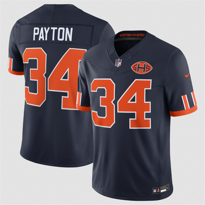 Women's Chicago Bears #34 Walter Payton Navy 2026 F.U.S.E. Rivalries Collection Limited Stitched Football Jersey(Run Small)