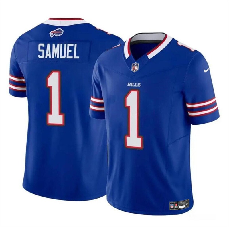 Youth Buffalo Bills #1 Curtis Samuel Blue 2024 F.U.S.E Vapor Untouchable Limited Stitched Jersey