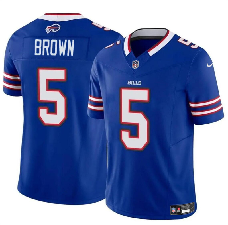 Youth Buffalo Bills #5 Anthony Brown Blue 2024 F.U.S.E. Vapor Untouchable Limited Stitched Football Jersey