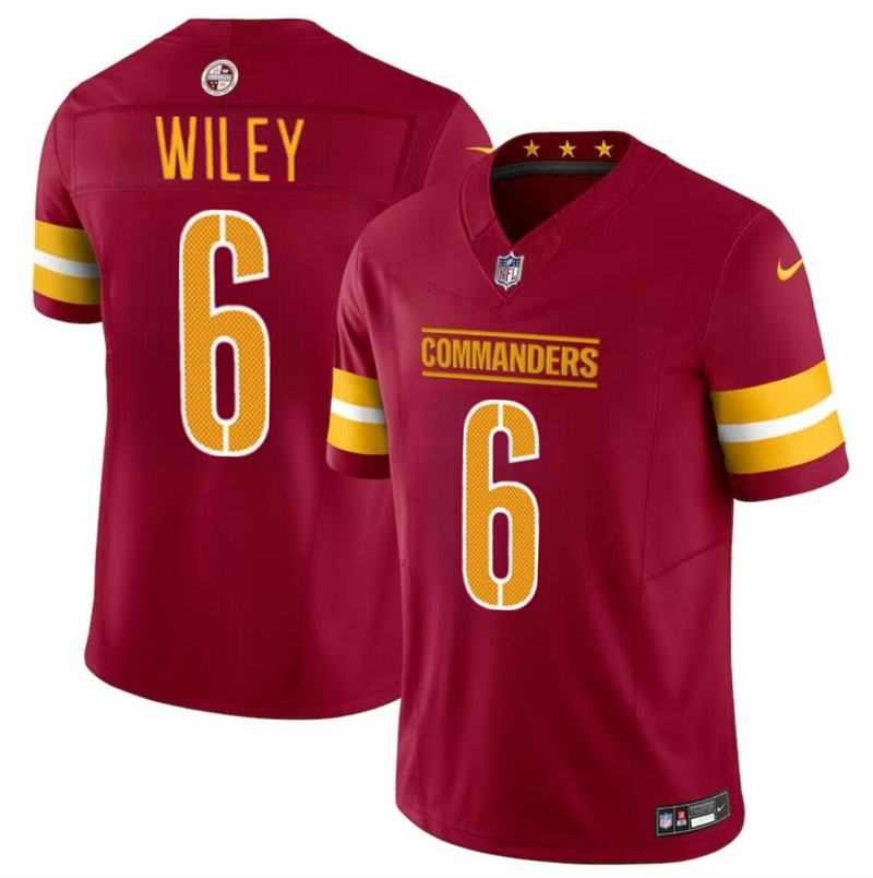 Youth Washington Commanders #6 Michael Wiley Burgundy 2024 F.U.S.E Vapor Limited Stitched Football Jersey