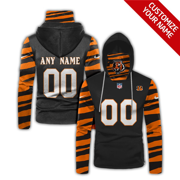 Men's Cincinnati Bengals Black 2020 Customize Hoodie Mask Men's Cincinnati Bengals Black 2020 Customize Hoodie Mask