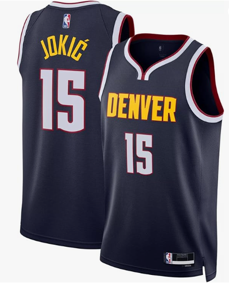 Toddler Denver Nuggets #15 Nikola Jokic Navy Stitched Basketball Jersey