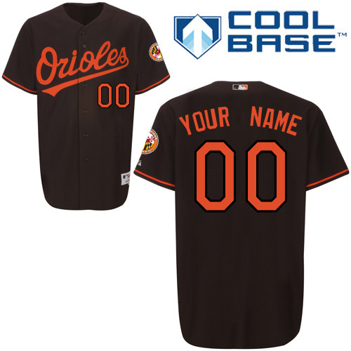 Orioles Personalized Authentic Black MLB Jersey (S-3XL)