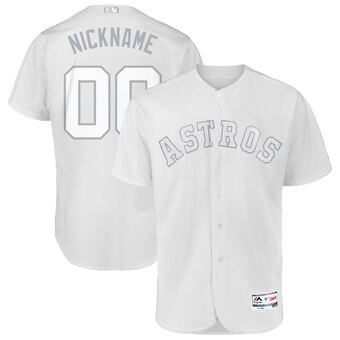 Houston Astros Majestic 2019 Players' Weekend Flex Base Authentic Roster Custom Jersey White