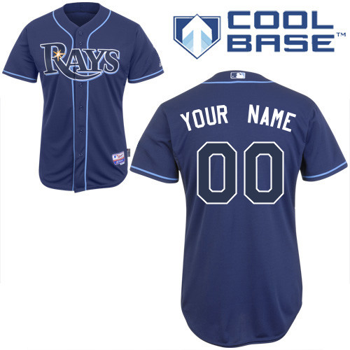 Rays Customized Authentic Blue Cool Base MLB Jersey (S-3XL)