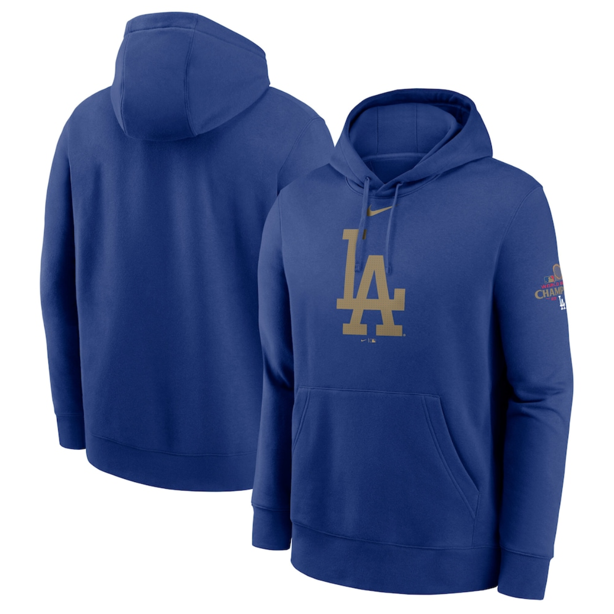 Men's Los Angeles Dodgers Royal 2025 Gold Collection Club Fleece Pullover Hoodie
