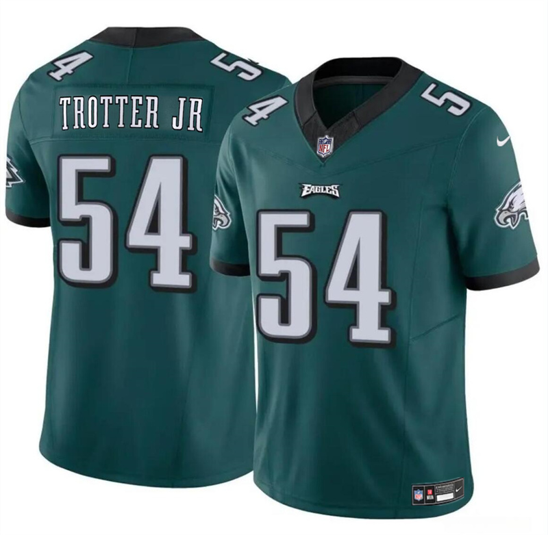 Youth Philadelphia Eagles #54 Jeremiah Trotter Jr Green 2024 Draft F.U.S.E Vapor Untouchable Limited Stitched Football Jersey