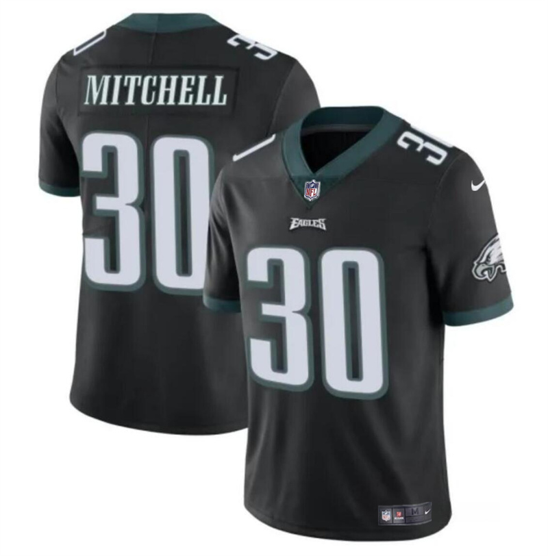 Youth Philadelphia Eagles #30 Quinyon Mitchell Black 2024 Draft Vapor Untouchable Limited Stitched Football Jersey