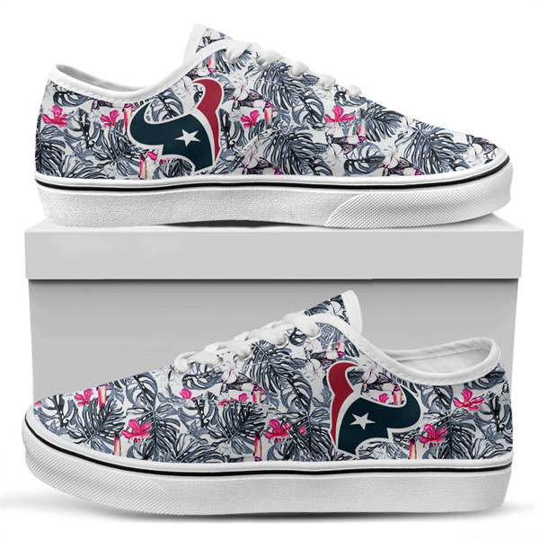 Men's Houston Texans Vans Low Top Sneakers 004