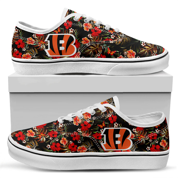 Men's Cincinnati Bengals Vans Low Top Sneakers 007
