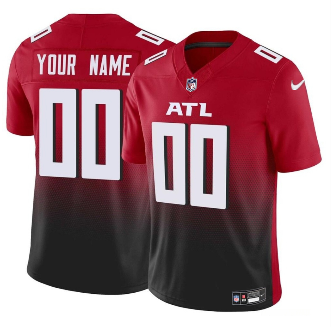 Youth Atlanta Falcons Active Player Custom Red/Black 2023 F.U.S.E Vapor Limited Stitched Football Jersey