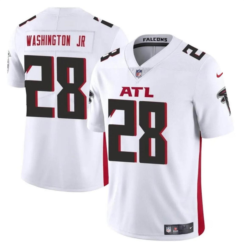 Youth Atlanta Falcons #28 Carlos Washington Jr White Vapor Untouchable Limited Stitched Football Jersey