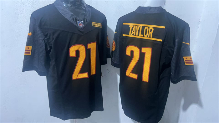 Men's Washington Commanders #21 Sean Taylor Black F.U.S.E. Vapor Limited Stitched Football Jersey Men's Washington Commanders #21 Sean Taylor Black F.U.S.E. Vapor Limited Stitched Football Jersey