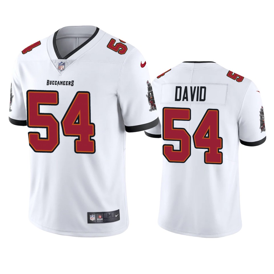 Men's Tampa Bay Buccaneers #54 Lavonte David New White Vapor Untouchable Limited Stitched NFL Jersey