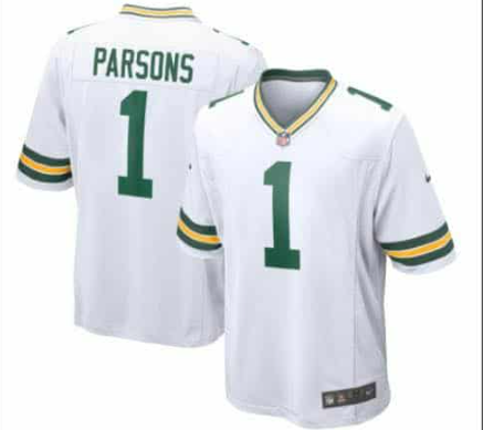 Men's Green Bay Packers Custom White  Limited Stitched Game Jersey