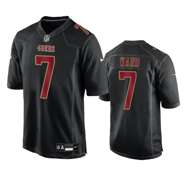 Men's San Francisco 49ers #7 Charvarius Ward Black Fashion Vapor Untouchable Limited Stitched Football Jersey