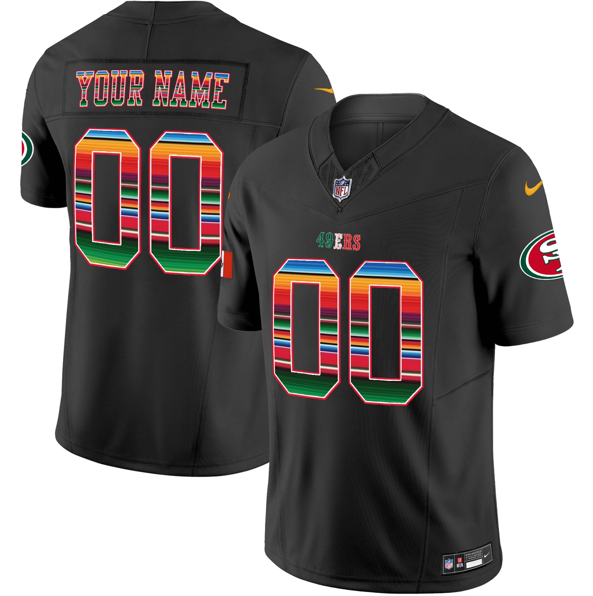 Women's San Francisco 49ers Active Player Custom Black Mexico 2026 F.U.S.E. Vapor Untouchable Limited Stitched Football Jersey(Run Small)
