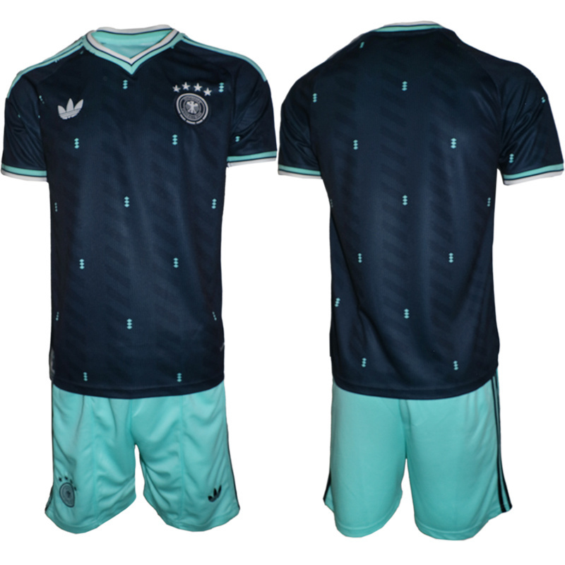 Men's Germany #Men's Germany Blank Navy 2026 Away Soccer Jersey SuitSuit