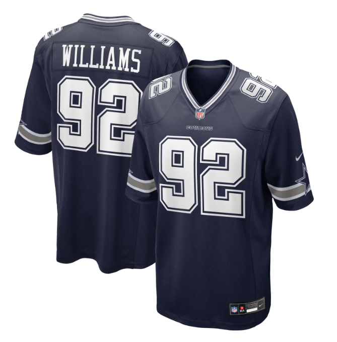 Men's Dallas Cowboys Active Player Custom Navy Team Game Jersey