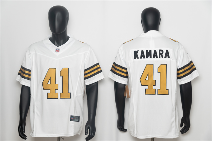 Men's New Orleans Saints #41 Alvin Kamara White F.U.S.E. Color Rush Limited Stitched NFL Jersey