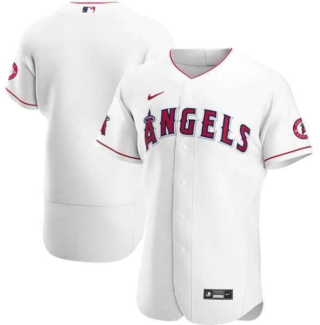 Men's Los Angeles Angels White MLB Flex Base Stitched Jersey