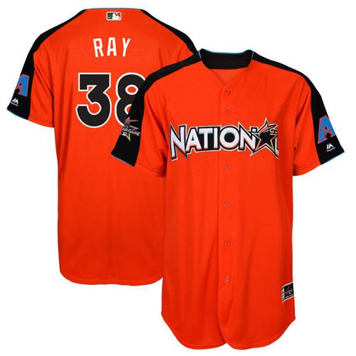 Diamondbacks #38 Robbie Ray Orange 2017 All-Star National League Stitched MLB Jersey