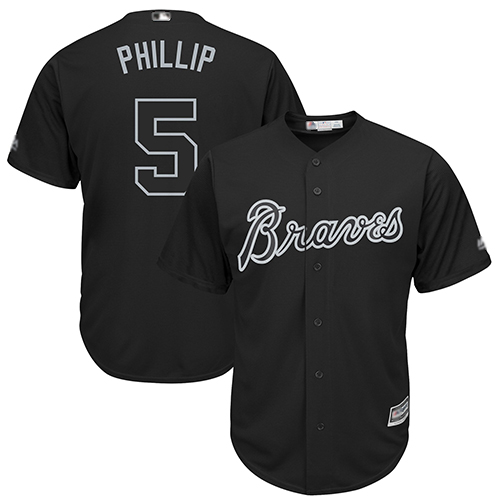 Braves #5 Freddie Freeman Black 