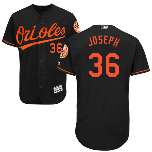 Orioles #36 Caleb Joseph Black Flexbase Authentic Collection Stitched MLB Jersey