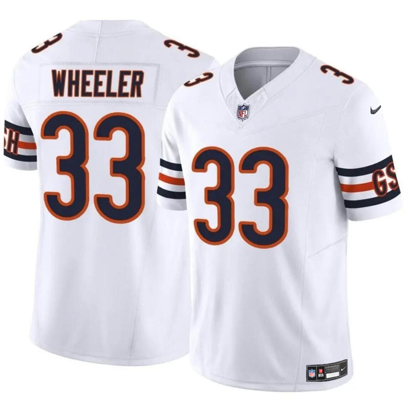 Men's Chicago Bears #33 Ian Wheeler White 2023 F.U.S.E. Vapor Stitched Football Jersey