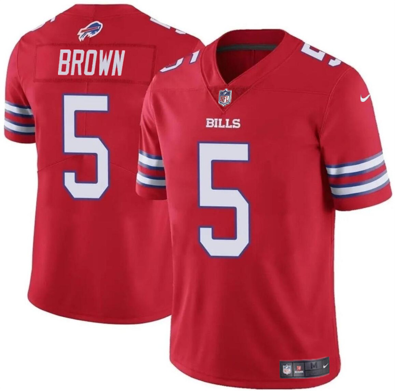 Men's Buffalo Bills #5 Anthony Brown Red 2024 Vapor Untouchable Limited Stitched Football Jersey