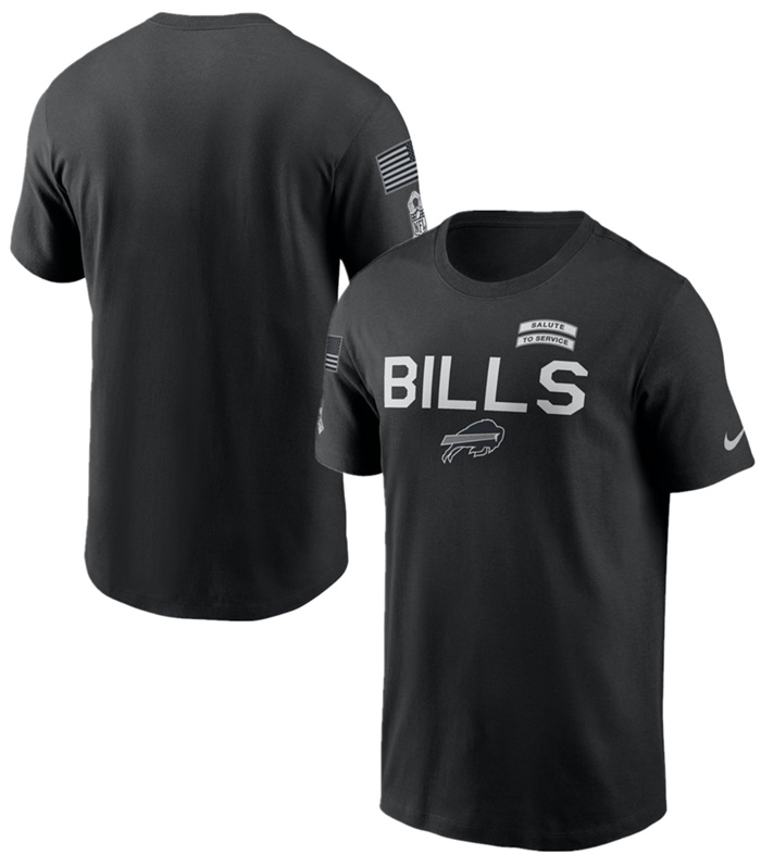 Men's Buffalo Bills Black 2026 Salute to Service Sideline Dri-FIT T-Shirt