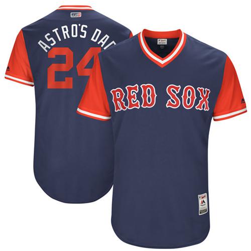 Red Sox #24 David Price Navy "Astro's Dad" Players Weekend Authentic Stitched MLB Jersey