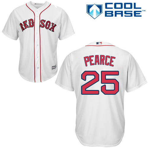 Red Sox #25 Steve Pearce White New Cool Base Stitched MLB Jersey